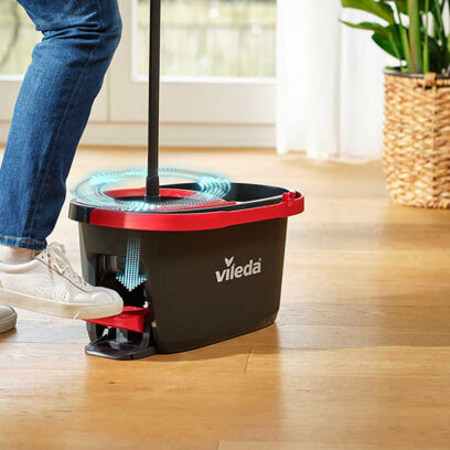 Mop obrotowy Vileda Turbo Deep Clean - Suche dłonie 