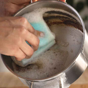 Zmywak profilowany z enzymami Vileda Pro Clean 3 szt. - Rozwiązanie na uporczywe zabrudzenia