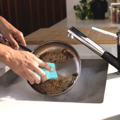 Zmywak wiskozowy z enzymami Vileda Pro Clean 2 szt. - Wyjątkowa moc czyszczenia 