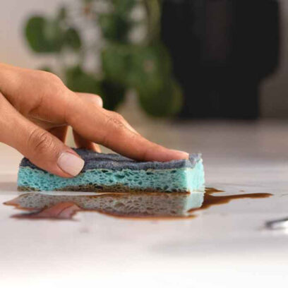 Zmywak wiskozowy z enzymami Vileda Pro Clean 2 szt. - Wysoka chłonność 