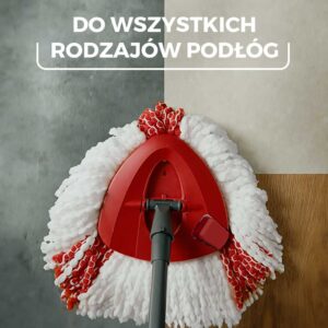 Mop obrotowy Vileda Turbo Deep Clean - Bezpieczny dla wszystkich utwardzonych podłóg 